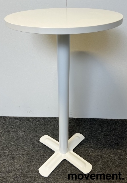 Solgt!Rundt barbord / ståbord i hvitt fra - 1 / 2