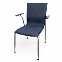 Konferansestol fra Bent Krogh, Danmark, modell Tonica, grått understell, Remix 3 farge 753, NYTRUKKET