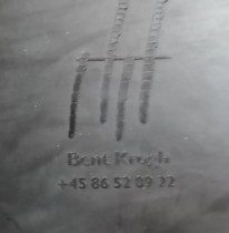 Konferansestol fra Bent Krogh, Danmark, modell Tonica, grått understell, Remix 3 farge 753, NYTRUKKET