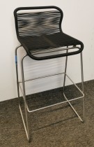 Panton One / Tivoli barkrakk fra Montana i sort / satin, sittehøyde 76cm, pent brukt