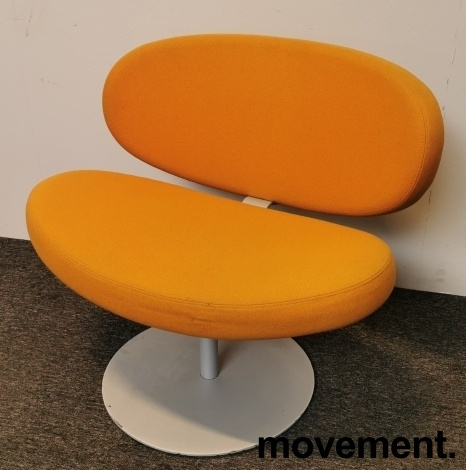 Solgt!Loungestol / svingstol i orange - 1 / 2