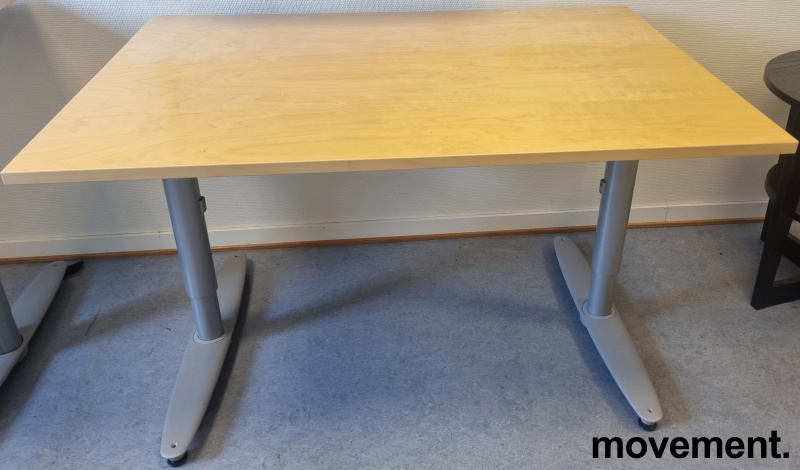Solgt!Kompakt skrivebord i bjerk, - 1 / 3