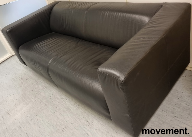 Solgt!IKEA Klippan 2-seter skinnsofa i - 3 / 3