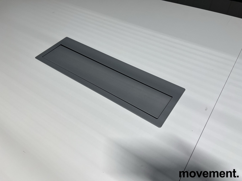 Solgt!Møtebord i hvitt / krom, 340x120cm, - 3 / 3
