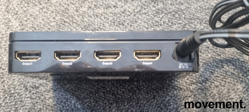Solgt!HDMI-splitter, fra 1 kilde til 4 - 2 / 4