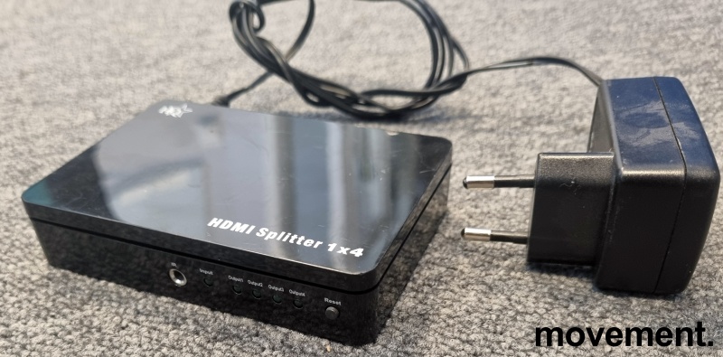 Solgt!HDMI-splitter, fra 1 kilde til 4 - 1 / 4