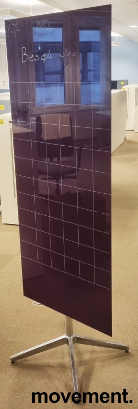 Solgt!Whiteboard på stativ, lilla glass, - 1 / 3