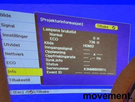 Solgt!Widescreen-projector, Epson - 5 / 5