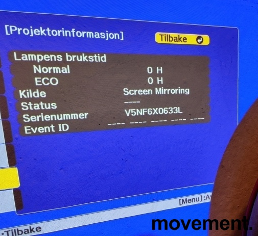 Solgt!Widescreen-projector, Epson - 3 / 6