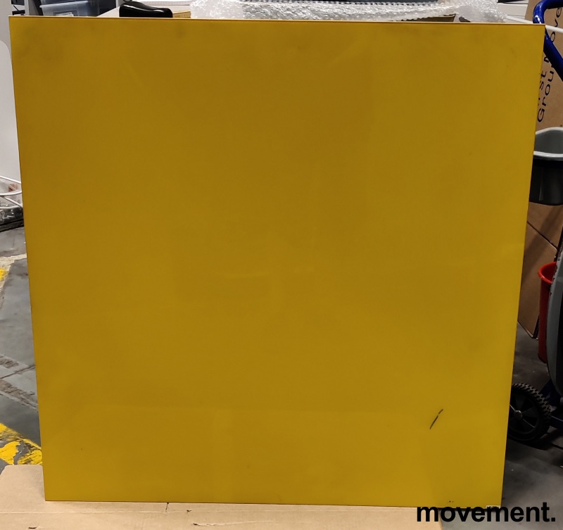 Solgt!Whiteboard i gult glass fra Lintex, - 1 / 2
