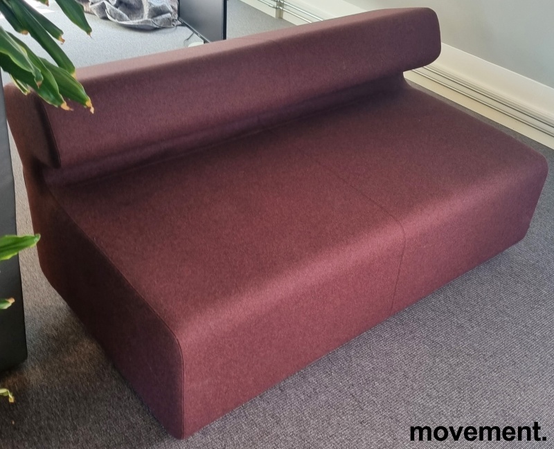 Solgt!Loungesofa i burgunder fra - 1 / 2
