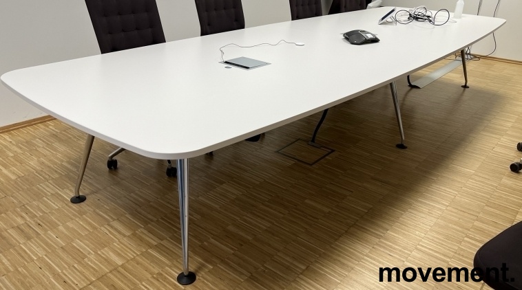 Solgt!Møtebord i hvitt fra Vitra, modell - 1 / 3