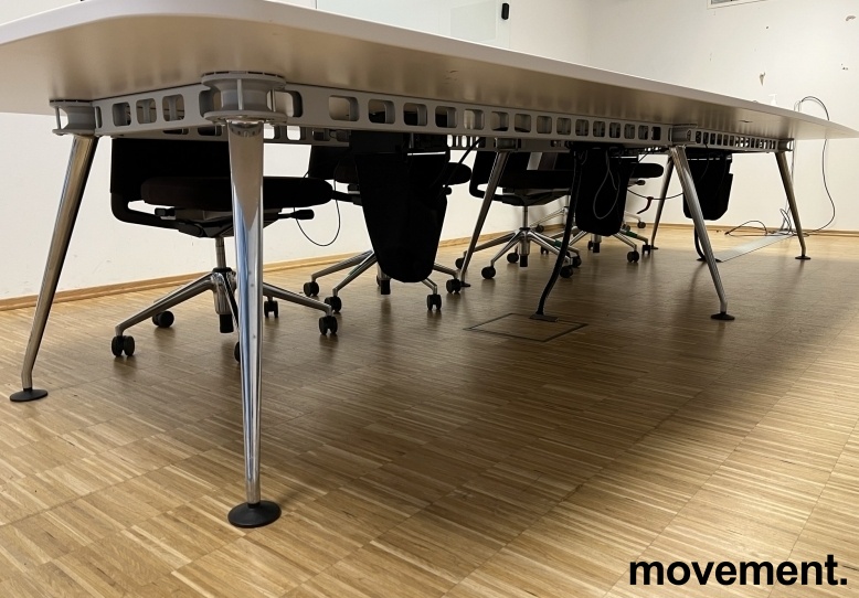 Solgt!Møtebord i hvitt fra Vitra, modell - 2 / 3