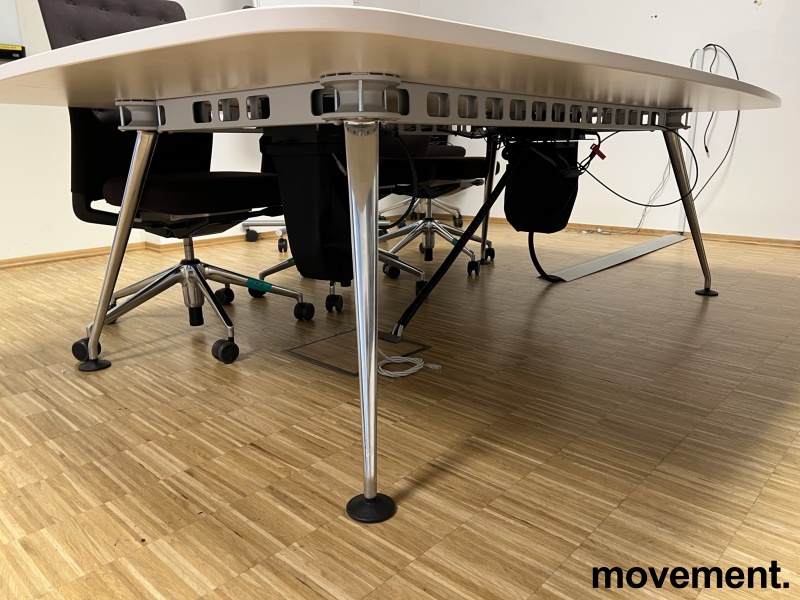 Solgt!Møtebord i hvitt / aluminium fra - 2 / 3