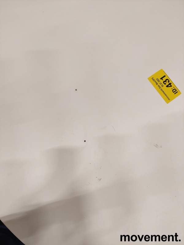 Solgt!Rundt møtebord i hvitt, Ø=100cm, - 5 / 5