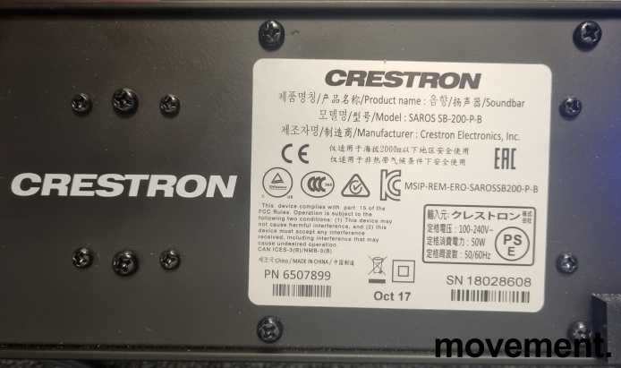 Solgt!Soundbar fra Crestron, modell - 8 / 11