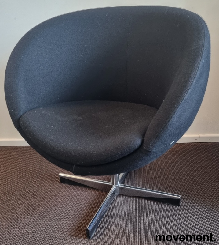 Solgt!ForaForm Planet Loungestol i sort - 2 / 2