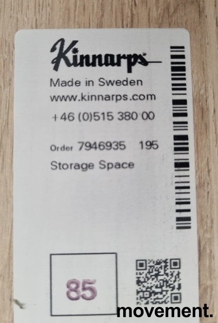 Solgt!Eik laminat bordplate fra Kinnarps, - 2 / 3