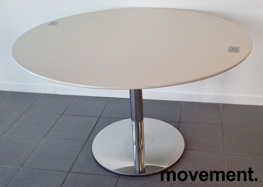 Solgt!Kantinebord / rundt møtebord i grå - 1 / 3