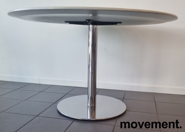 Solgt!Kantinebord / rundt møtebord i grå - 2 / 3