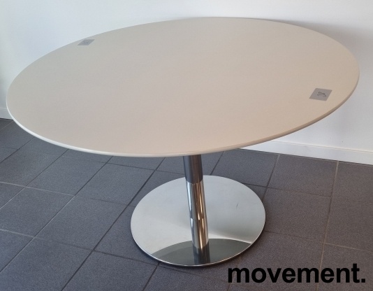 Solgt!Kantinebord / rundt møtebord i grå - 3 / 3