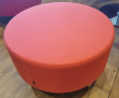 Rund sittepuff / loungemøbel i rosa - 2 / 3