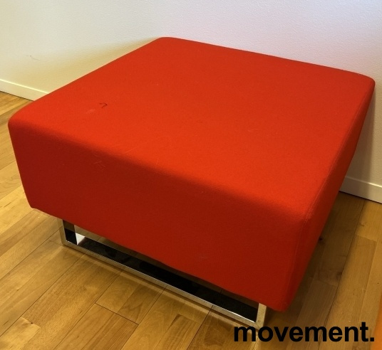 Solgt!Sittepuff / loungemøbel i rødt