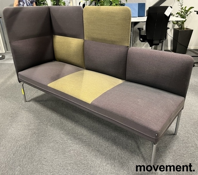 Solgt!3-seter sofa / lounge i brunt / - 1 / 2