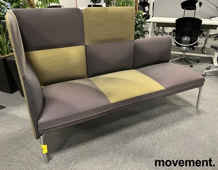 Solgt!3-seter sofa / lounge i brunt / - 2 / 2