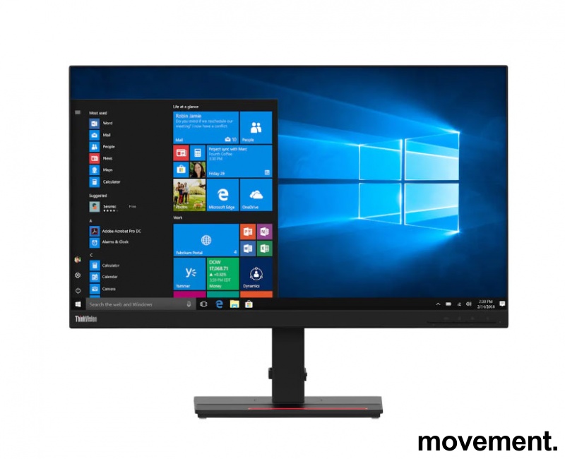 Solgt!Flatskjerm til PC: Lenovo T27h-20, - 1 / 3