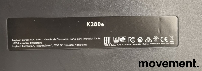 Solgt!Logitech K280e kablet USB-tastatur, - 3 / 3