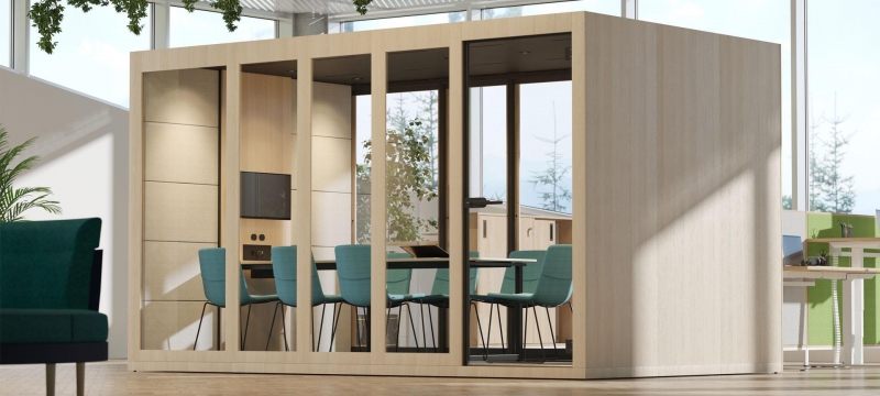 Lydisolert stillerom / møterom i