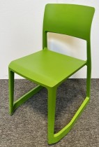 Vitra Tip Ton konferansestol / stablestol i grønt, design: Edward Barber & Jay Osgerby, pent brukt