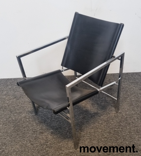 Solgt!Artig loungestol / lenestol i krom - 3 / 6