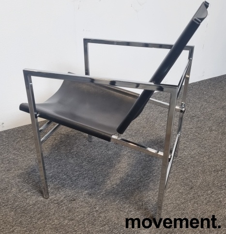 Solgt!Artig loungestol / lenestol i krom - 4 / 6
