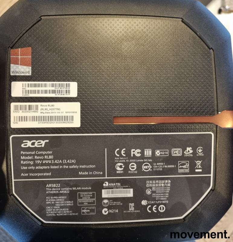 Solgt!Stasjonær mini-PC fra Acer, Revo - 2 / 5