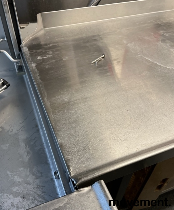 Solgt!Arbeidsbenk i rustfritt stål, 110cm - 2 / 2