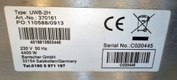 Bartscher UWB-2H dobbelt industri-vaffeljern for storkjøkken, 2x2200Watt, store vafler, pent brukt