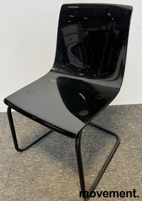 Solgt!IKEA Tobias konferansestol i sort - 1 / 2