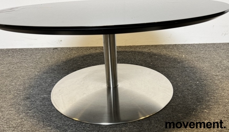 Solgt!Loungebord i sort med speilplate, - 2 / 2