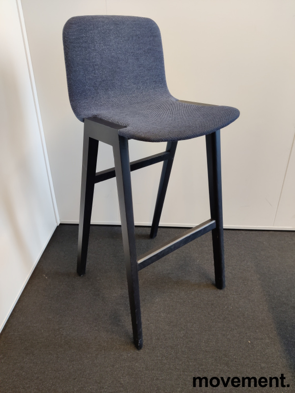 Solgt!Barkrakk / barstol i eik / blått - 2 / 5