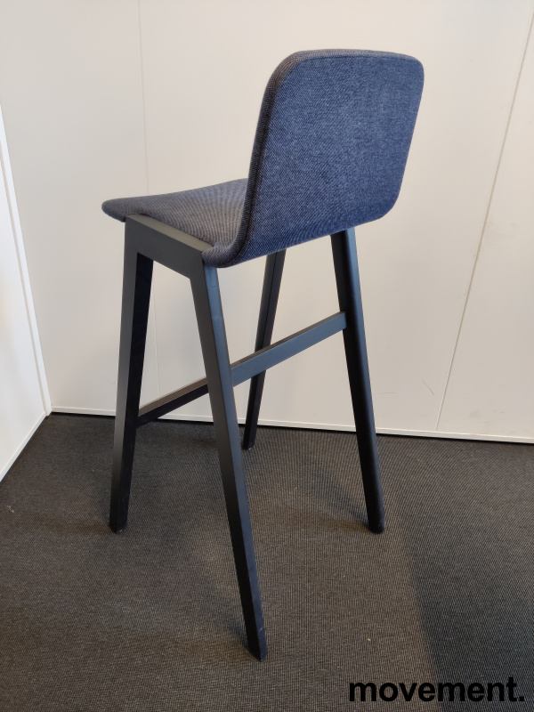 Solgt!Barkrakk / barstol i eik / blått - 5 / 5