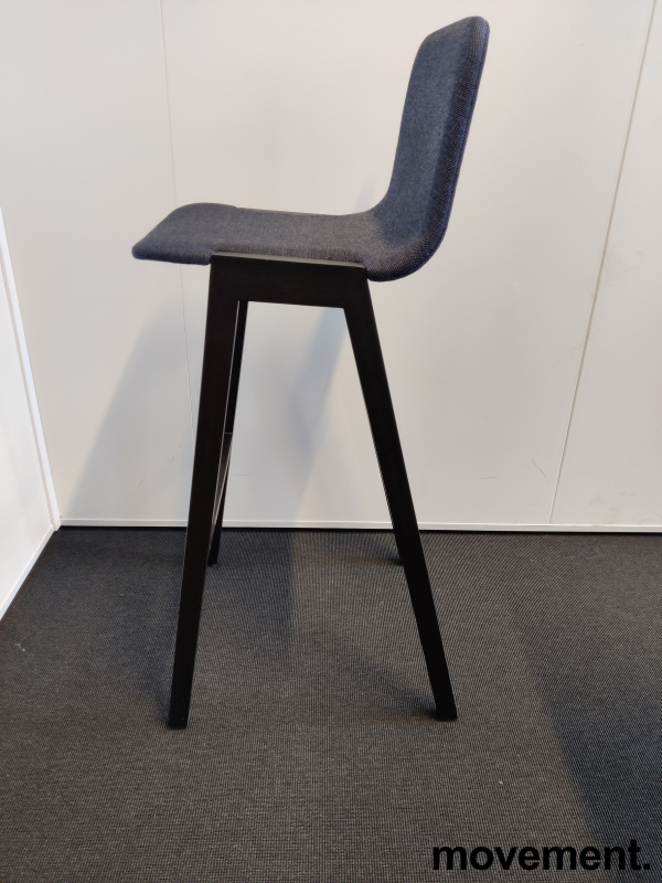 Solgt!Barkrakk / barstol i eik / blått - 4 / 5