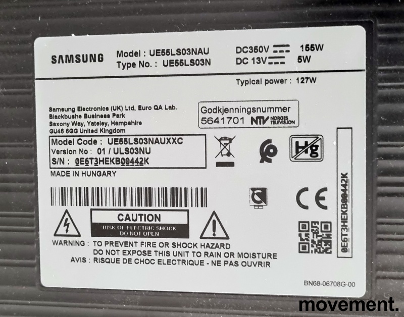Solgt!Flatskjerm fra Samsung: 55toms The - 3 / 12
