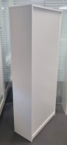 Bokhylle / 5H ringpermreol i hvit laminat, 78cm bredde, 35cm dybde, 186cm høyde, pent brukt