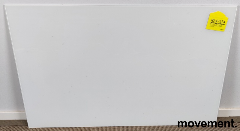 Solgt!Whiteboard i glass, liggende