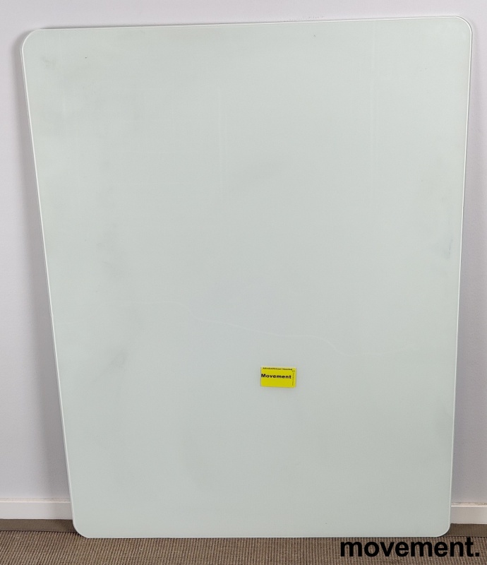 Solgt!Whiteboard i hvitt glass,