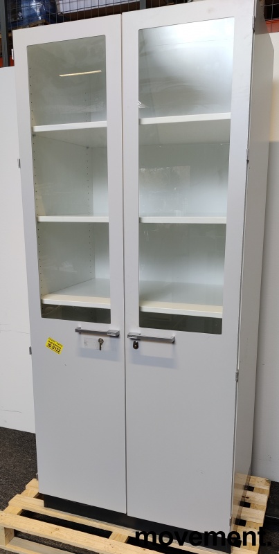 Solgt!Høyskap / labskap / vitrineskap med - 1 / 3