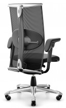 Kontorstol: Håg Inspiration H09 9220 i sort stoff / mesh, NYTRUKKET sete