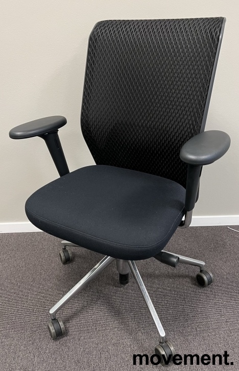 Solgt!Vitra ID Mesh kontorstol i sort - 1 / 2